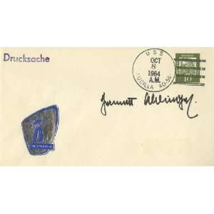  Hermann Aldinger Autographed Commemorative Philatelic 