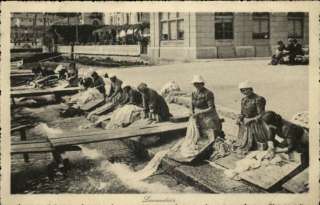 Switzerland   Swiss Women Doing Laundry Lavandaie Printed in Zurich 