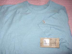 Paper Denim & Cloth mens S/S T shirt w/ribbing BLUE L  