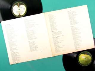 LP THE BEATLES WHITE ALBUM APPLE POSTER DOUBLE *1969 UK  