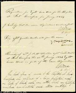 ZACHARY TAYLOR   MANUSCRIPT DOCUMENT SIGNED  