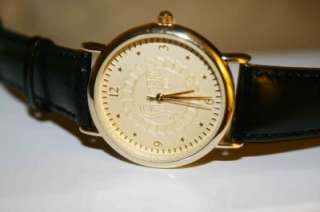  LIMITED EDITION STATER BROS. FOSSIL Champagne Dial Leather Watch