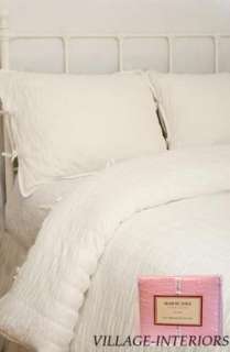 RUCHED CHIC n SHABBY PINK VOILE KING DUVET COMFORTER COVER SET : 100% 