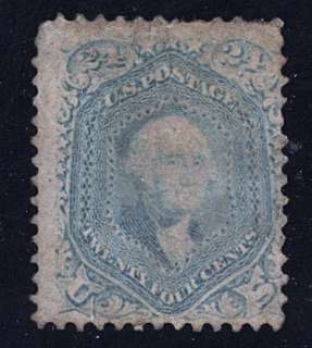 70 Used Bleached Blue Color Fine Sm. Defects Cat$300  