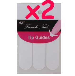 New French Manicure Tip Guides Strip Nail Art Toes  