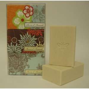  Mudlark Trio Savon Gift Set of 3 Almond French Soaps   6.6 