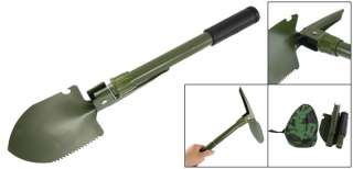 Army Green Nonslip Plastic Wraped Handle Folding Shovel  