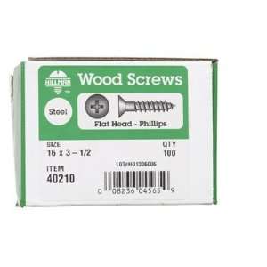   Bx/100: Hillman Zinc Plated Steel Wood Screws (40210): Home & Kitchen
