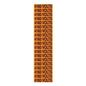  Labels 4160 VOLTS 2 1/4 x 9 Adhesive Vinyl: Home 