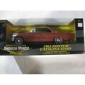  1962 Pontiac Catalina 421 SD in Red Diecast 1:18 Scale 