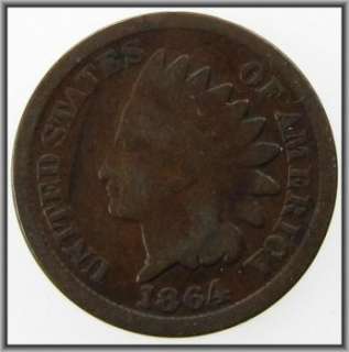 1864 Indian Head One Cent Piece BRPlease Click on High Resolution 