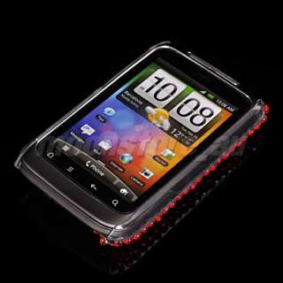 BLING RHINESTONE CASE COVER FOR HTC WILDFIRE S 2 120  