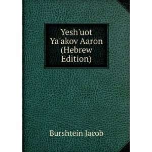  Yeshuot Yaakov Aaron (Hebrew Edition) Burshtein Jacob 