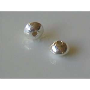  Sterling Silver Saucer Beads   5mm Arts, Crafts & Sewing