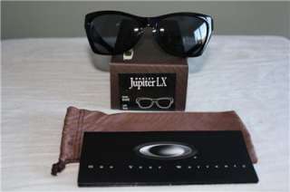 NEW Oakley Jupiter LX Sunglasses Black Gray 03 282 FAST SHIPPING 