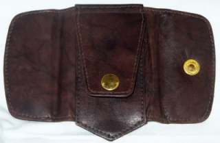   Belt DK BROWN Leather 6 KEY HOLDER/WALLET New 1312 036982213121  