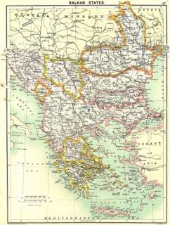 MAPS: Balkan States, 1900  