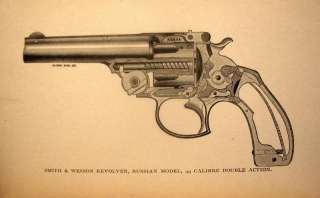 Very Rare 1888 Civil War Pistol Revolver Illustrated Book  