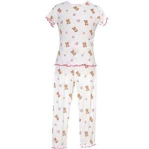   Infant Toddler Girls PJs White Bear Pajamas Set Girl 12M 4T: n/a: Baby