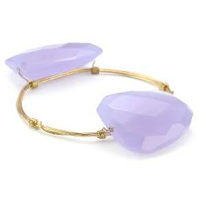  Susan Hanover Designs Lavender 2 Stone Wire Wrapped Gold 