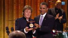 McCartney receiving the Gershwin Award from President Barack Obama 