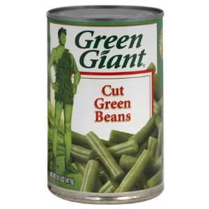 Green Giant Cut Green Beans 14.5 oz (Pack of 24):  Grocery 