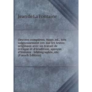   apreÃ§us dhistoire . bibliographie, etc. (French Edition) Jean de