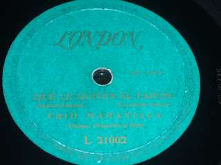 LATIN 78 rpm RECORD London TRIO MARAVILLA Guaracha  
