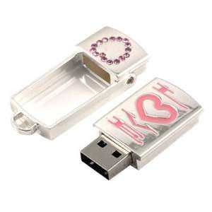  2GB USB Flash Drive Memory Disk LOVE   Pink Electronics