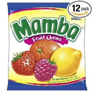 Mamba Fruit Chews, 3.95 Ounce (Pack of 12)  Grocery 