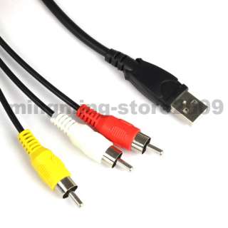 USB to 3 RCA RGB Male AUDIO Video Converter Cable 1153  
