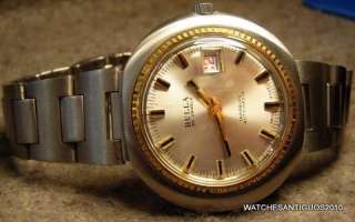 1960´s VINTAGE BULLA AUTOMATIC WATCH MEN´S CALEND cal.ETA 2783 NEW 