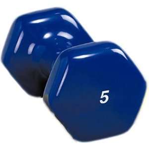  Troy Barbell VTX 5 lbs Vinyl Dumbbell in Dark Blue VD 005 