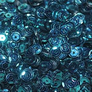  5mm CUP SEQUINS Blue Turquoise Peacock Loose sequins for 