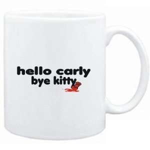  Mug White  Hello Carly bye kitty  Female Names: Sports 