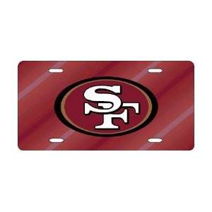  San Francisco 49ers NFL Laser Cut License Plate: Sports 