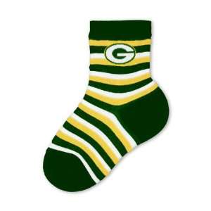  Green Bay Packers Toddler Green NFL Stripe Socks Sports 