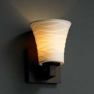 Limoges Modular Wall Sconce with Translucent Shade Metal Finish Dark 