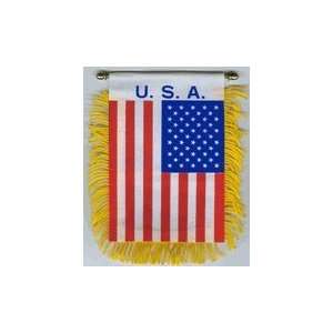  Rear View Mirror Flag  USA