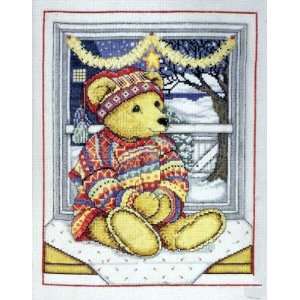  Cross Stitch Kit Bear At Window From Design Works: Arts 
