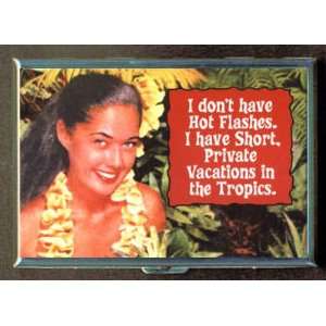 HOT FLASHES MENOPAUSE TROPICS ID CIGARETTE CASE WALLET