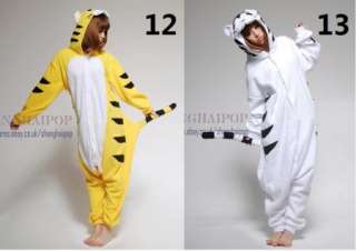 Pajama Costume Adult Babygro Animal Outfit Fleece Cow Panda Totoro 