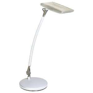  LED Energy Efficient Painted Silver Finish Desk Lamp: Home 