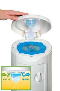 The Diaper Pail is easy to use  simply close the lid and let the 