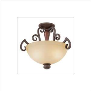  TransGlobe Lighting Semi Flush 7193 2 Lt Semi Flushmount 