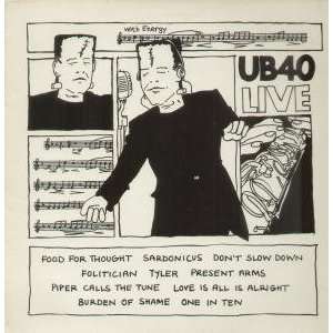  LIVE LP (VINYL) UK DEP INTERNATIONAL 1982 UB40 Music