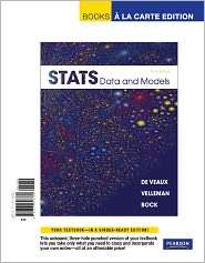 Stats Data and Models, Books a la Carte Edition, (0321698789 