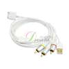 AV TV RCA USB Video Cable for iPad iPhone 3G/3GS/4G  