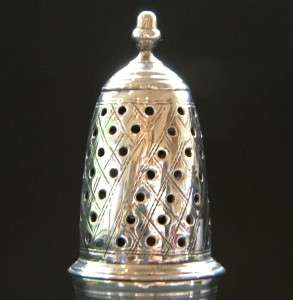   Antique Georgian Sterling Silver Pepper Acorn Finial London 1791