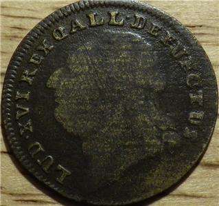 1793 Louis XVI French Jeton   AWESOME COIN   Very Nice LOOK  